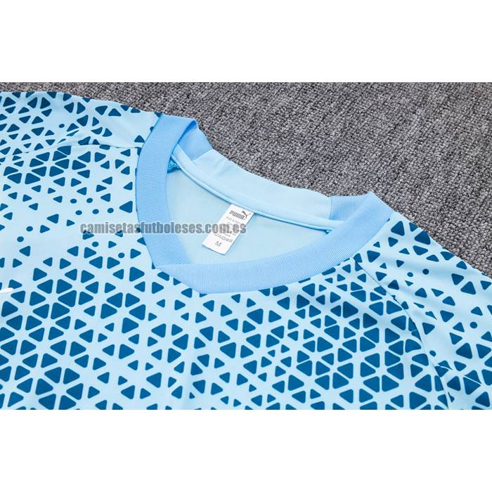 Chandal del Manchester City Manga Corta 2023 2024 Azul - Pantalon Corto